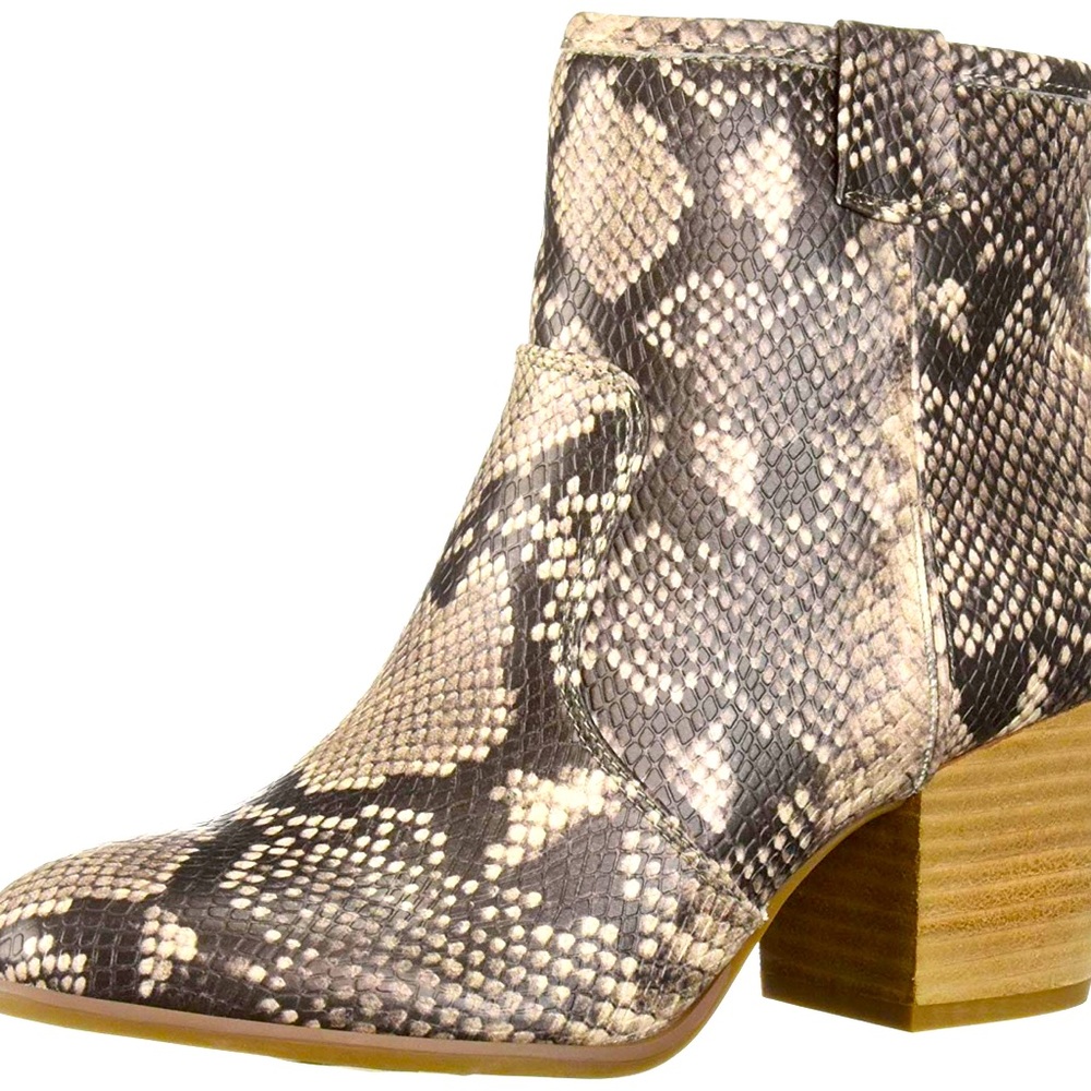 Barely Used Carlos by Carlos Santana Vegan Snakeskin Boots
